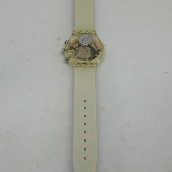 VINTAGE 1992 Swatch Chrono SCK100 "Wild Card" 37mm Swiss Made Watch NOS - Picture 9 of 11